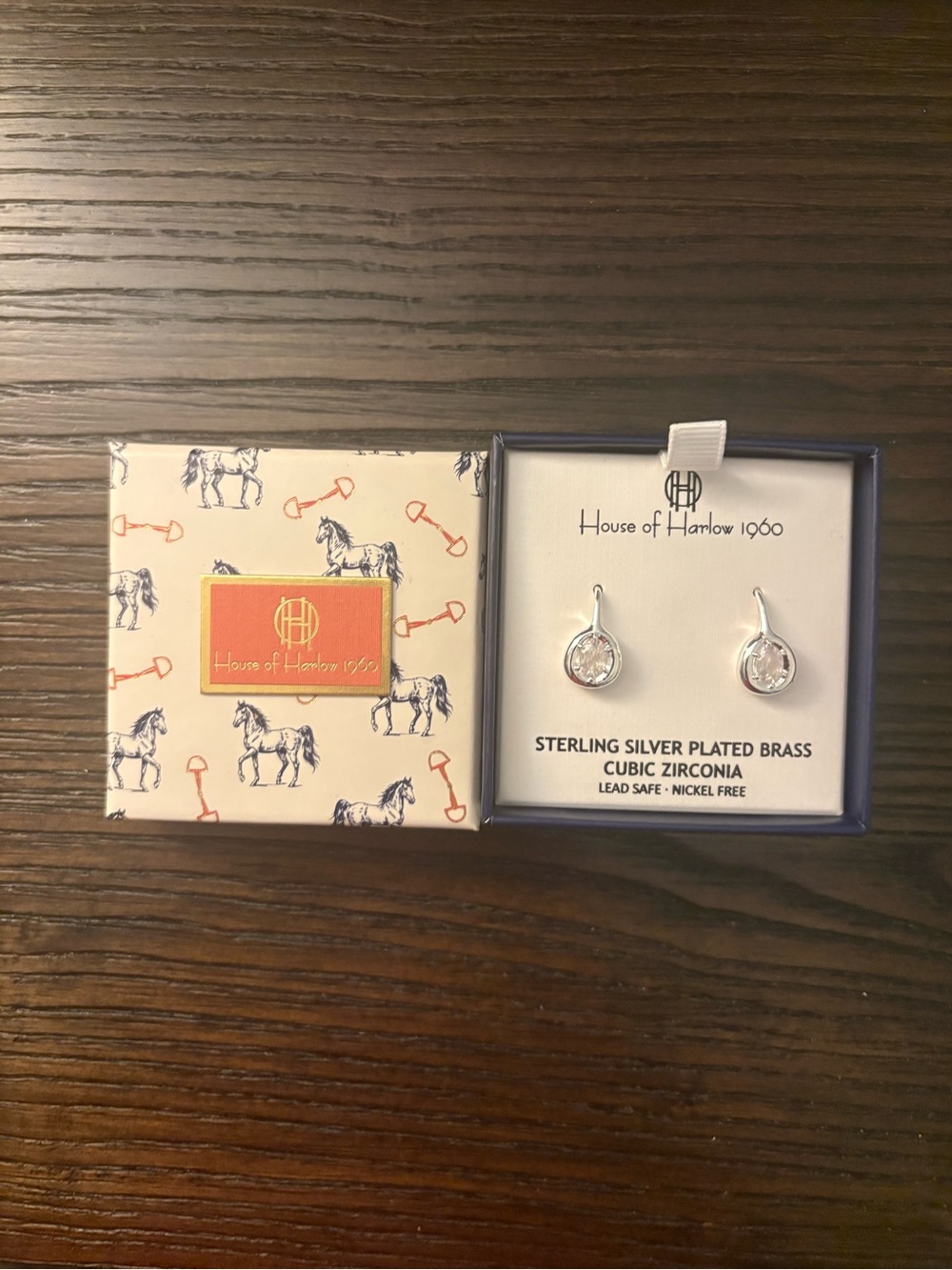 NEW House of Harlow 1960 silver earrings